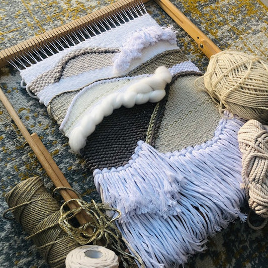 Weaving Loom - Tapestry - neutral textiles